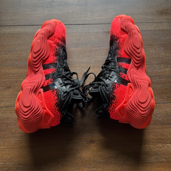 Sz 6.5 (wmn 7.5) Adidas Trae Young 3 Solar Red Black Basketball sneakers shoes - Picture 8 of 16